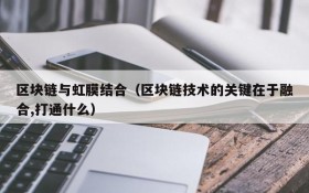 区块链与虹膜结合(区块链技术的关键在于融合,打通什么)