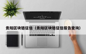贵阳区块链征信(贵阳区块链征信报告查询)