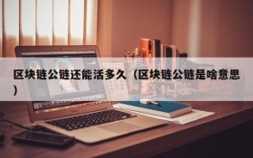 区块链公链还能活多久（区块链公链是啥意思）
