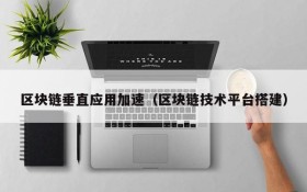 区块链垂直应用加速(区块链技术平台搭建)