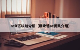 aelf区块链介绍(区块链ae团队介绍)