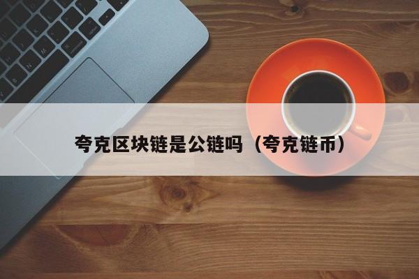 夸克区块链是公链吗（夸克链币）
