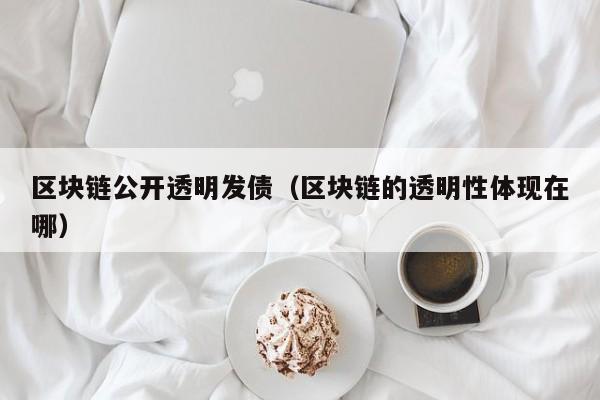 区块链公开透明发债（区块链的透明性体现在哪）